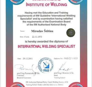 International Welding Specialist