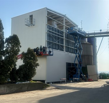 Opláštění konstrukce technologie Němčice